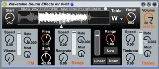 Wavetable Sound Effects mr screenshot