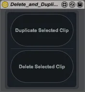 Delete and Duplicate Clip Utility screenshot