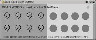 Dead wood - blank knobs and buttons screenshot