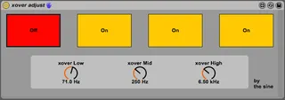 xover adjust. screenshot