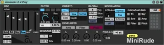 MiniRude PolySynth screenshot