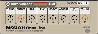 MSSIAH Bass Line Controller screenshot