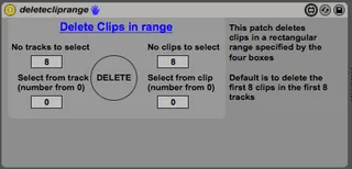 Delete Clip range screenshot