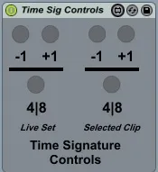 Time Signature Mappable Controls screenshot