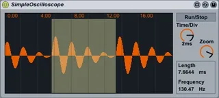 Simple Oscilloscope screenshot