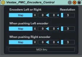 Vestax PMC 05 pro IV Encoders Control screenshot