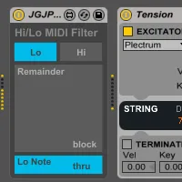 Highest note Lowest note MIDI filter screenshot