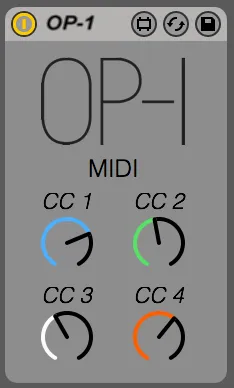 OP-1 MIDI screenshot