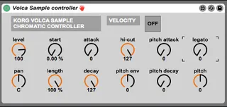Volca Sample controller screenshot