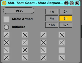 Mute Sequencer screenshot