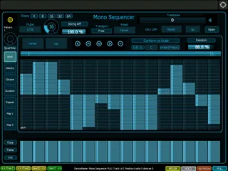 Mono Sequencer for PULL iPad-Touchscreen screenshot