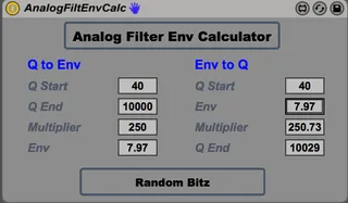 AnalogFiltEnvCalc screenshot