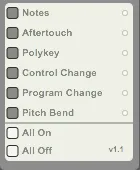 MIDI Filter screenshot