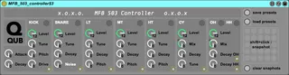 MFB 503 controller screenshot