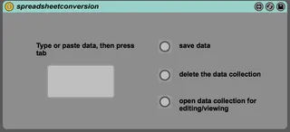Spreadsheet Conversion screenshot