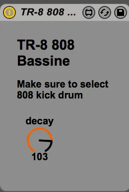 TR-8 808 Kick Drum Bassline Generator screenshot