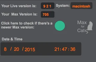 Max version check screenshot