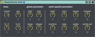 ElasticDrums Controller screenshot