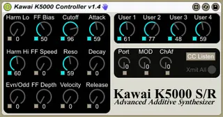 Kawai K5000 Controller screenshot