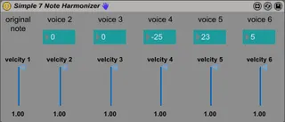 Simple 7 Note Harmonizer screenshot
