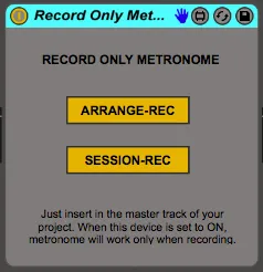 Record Only Metronome screenshot