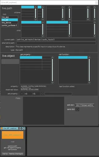 Live.API explorer screenshot