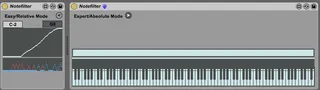Notefilter screenshot
