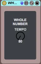 WHOLE NUMBER TEMPO screenshot