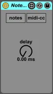 Note-delay screenshot