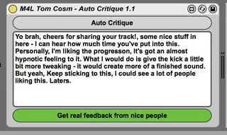 Auto Critique screenshot