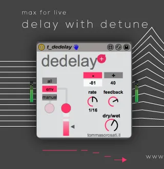 Dedelay - delay with detune screenshot