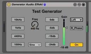 Test Generator Audio Device screenshot