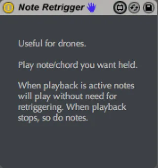 Note Retrigger screenshot
