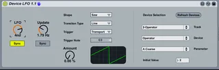 Device LFO screenshot