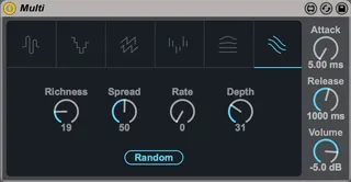 Max4Live Essential Multiples Rack MegaSynth screenshot