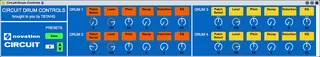 Novation Circuit Drum Controls with M4L Presets screenshot