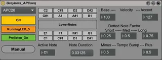 Greybots APC Sequencer screenshot