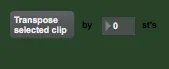 Midi Clip Transpose screenshot