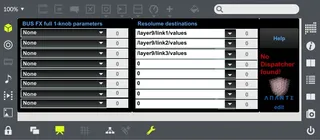 Resolume Parameter screenshot