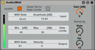 Audio2Midi - Audio to Midi screenshot