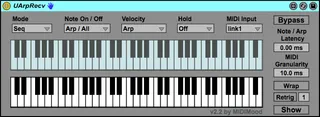 Unlimited Arpeggiator and Sequencer - UArpRecv screenshot