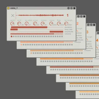 grainfields - granular synthesizer for monome screenshot