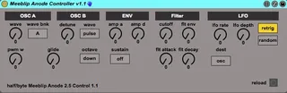 Meeblip Anode 2.5 Editor screenshot