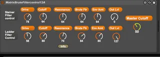MatrixBrute FilterControl screenshot