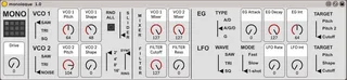 Korg Monologue Controller screenshot