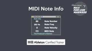 MIDI Note Info screenshot