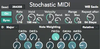 Stochastic MIDI screenshot