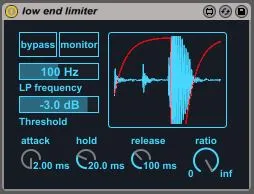 low end limiter screenshot