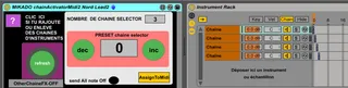 MIKADO Midi InstruRack chain selector 2017 screenshot