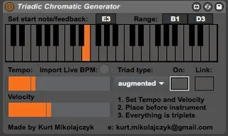 Triadic Chromatic Generator screenshot